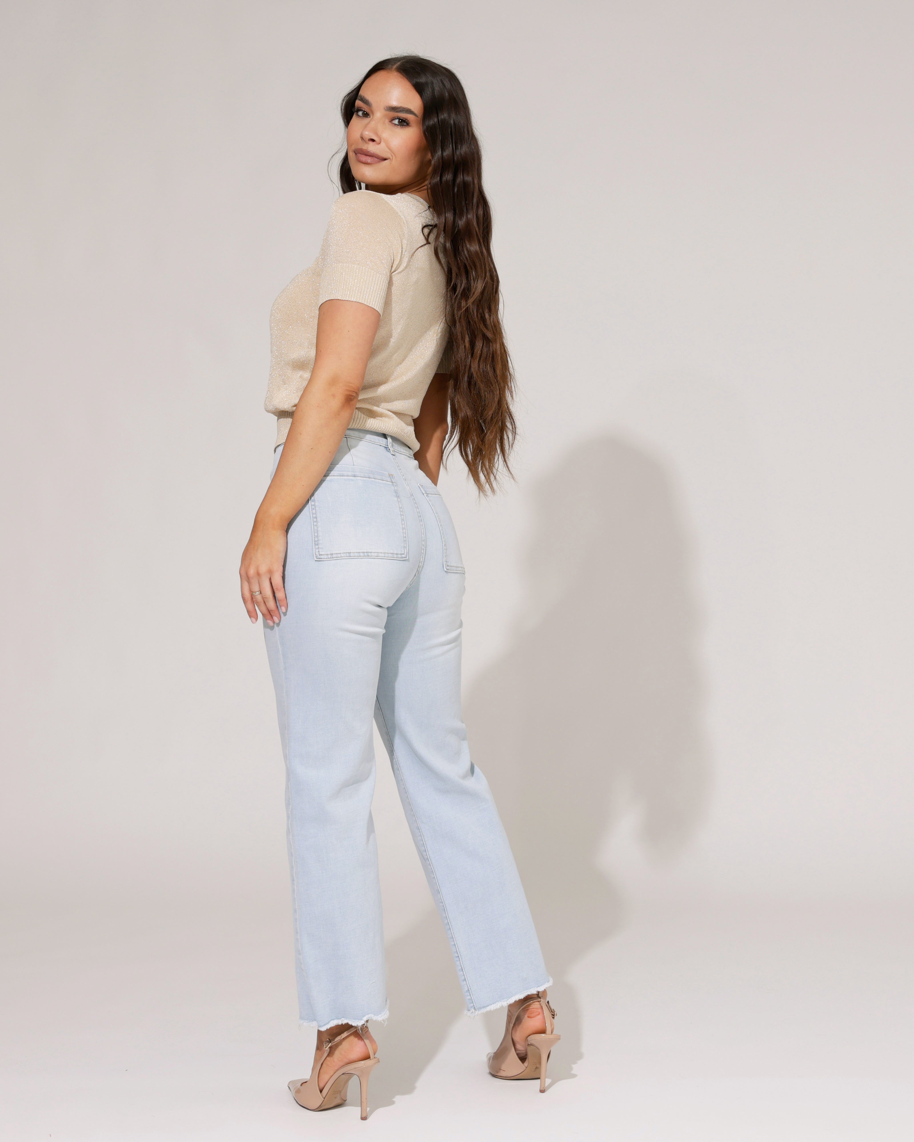 ZAC & ZOE | Wide leg jeans Nola-NC Lichtblauw