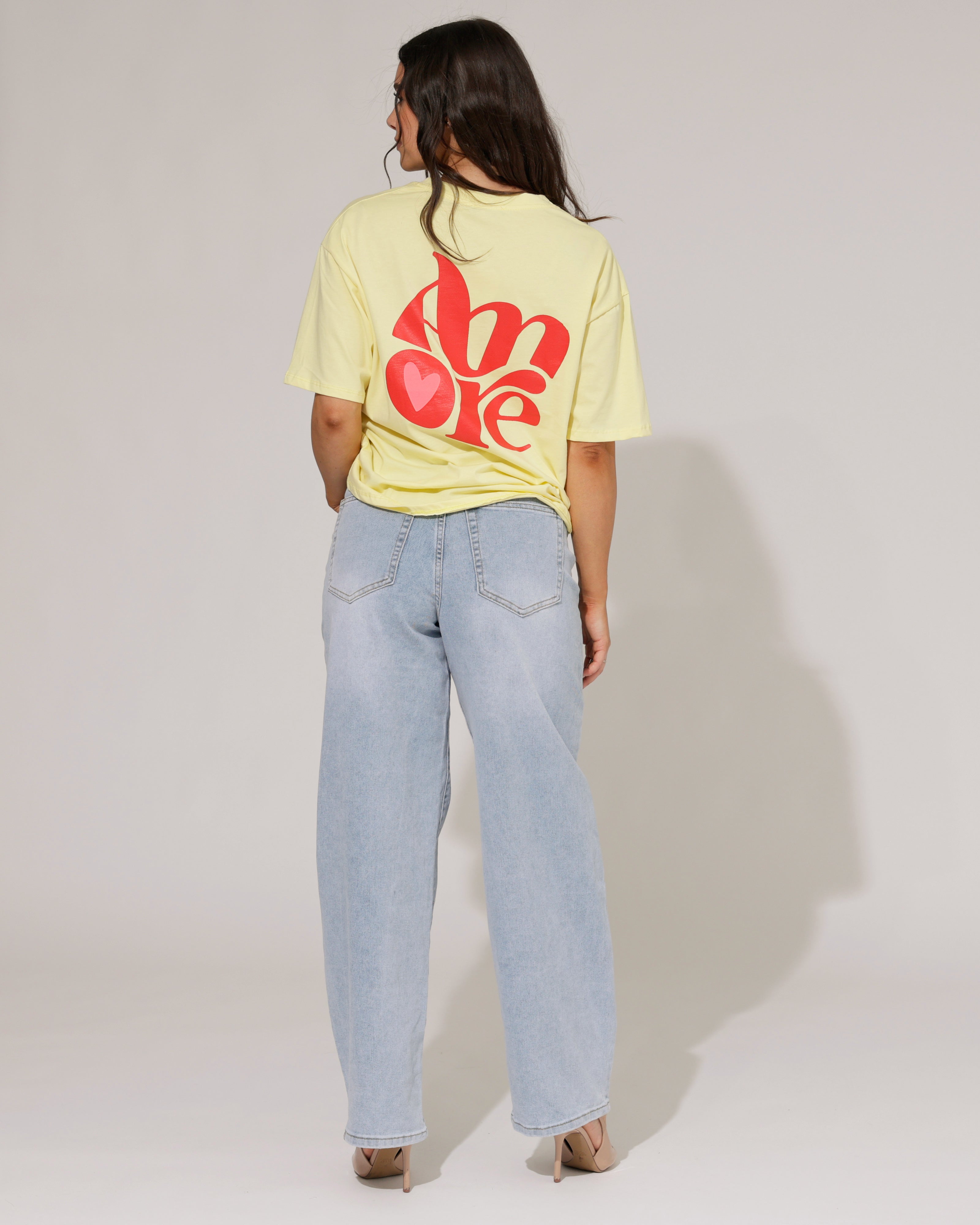 T-shirt Amore Geel