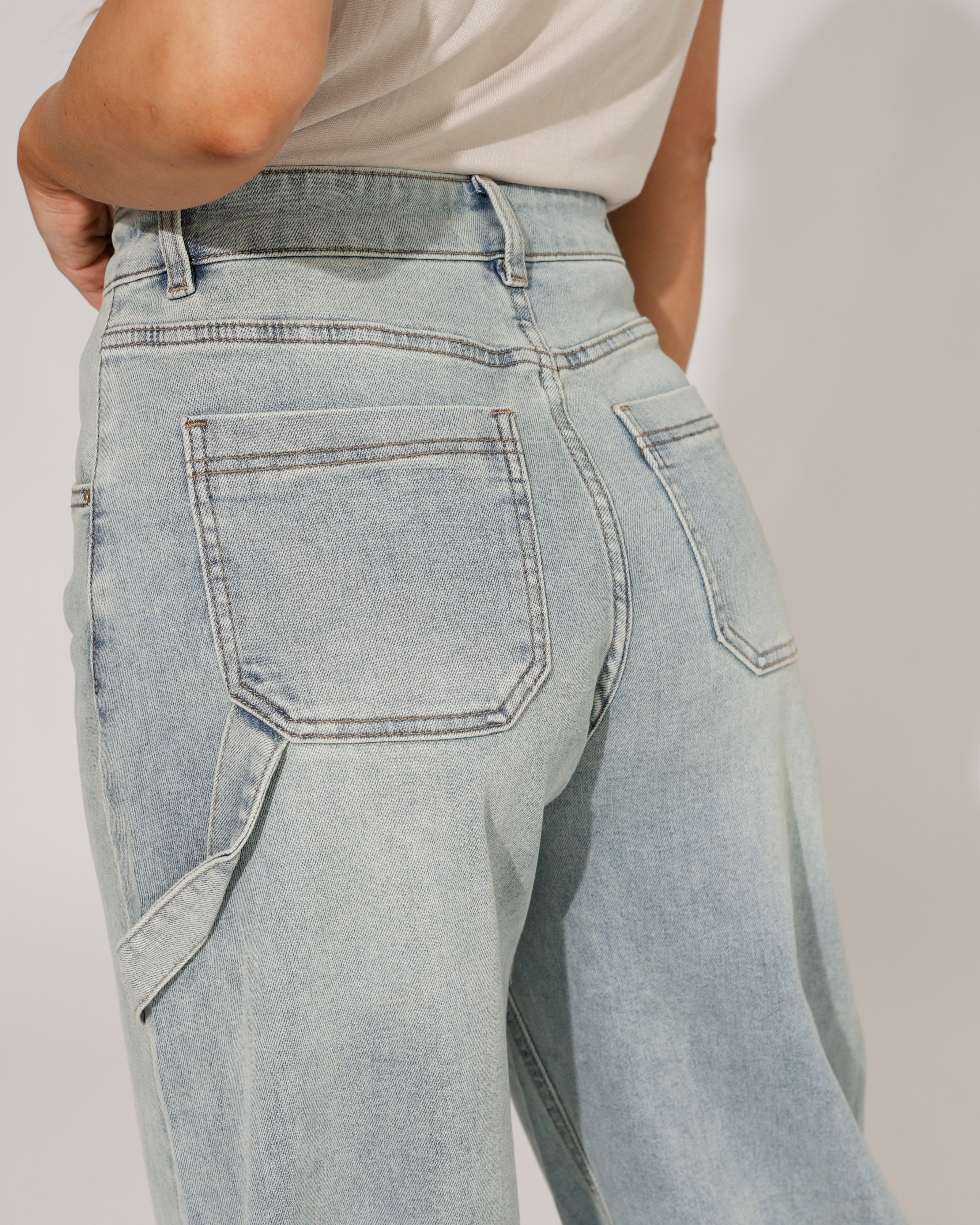 Laulia | Barrel jeans, full length Isa Blauw
