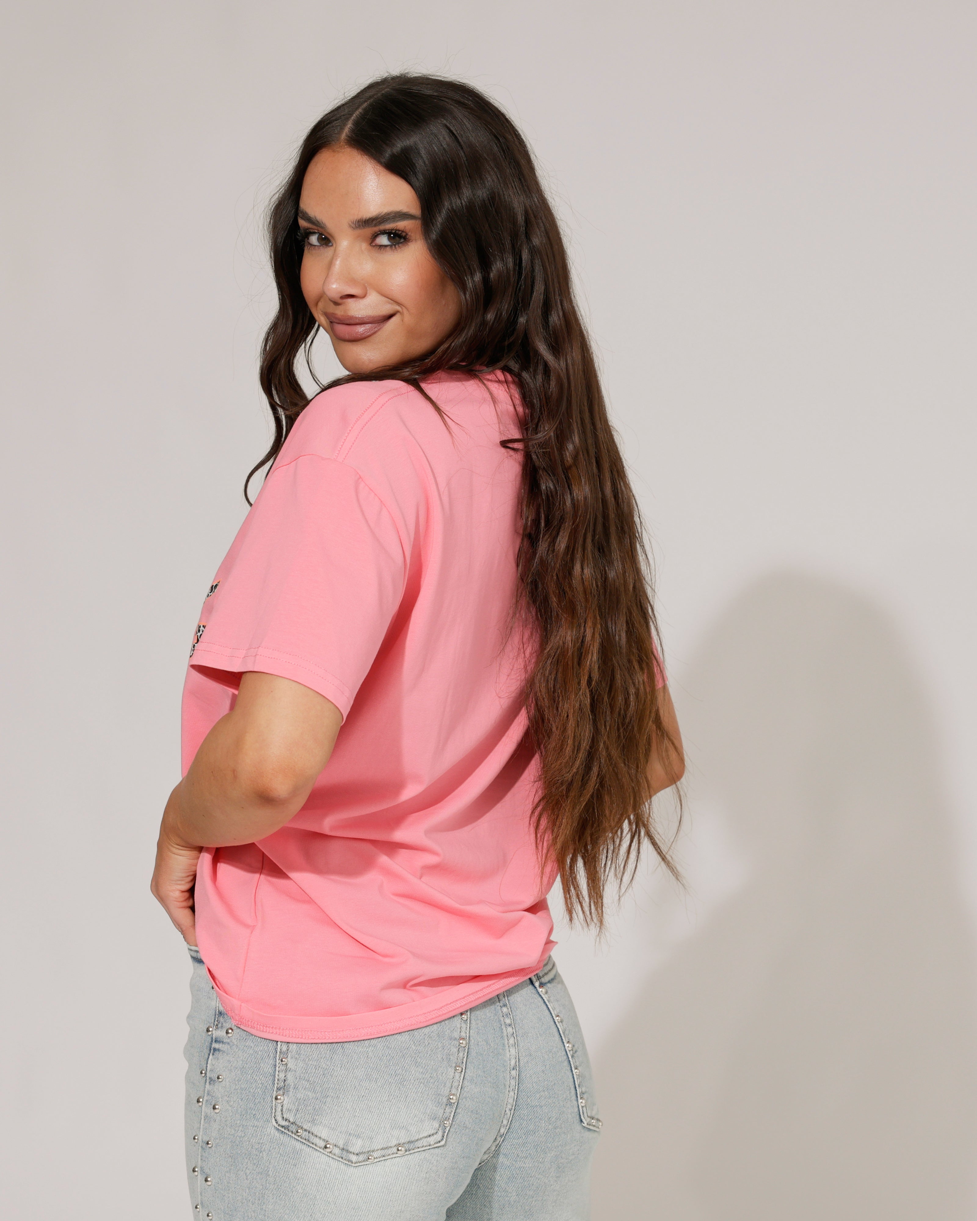 T-shirt California club Fuchsia