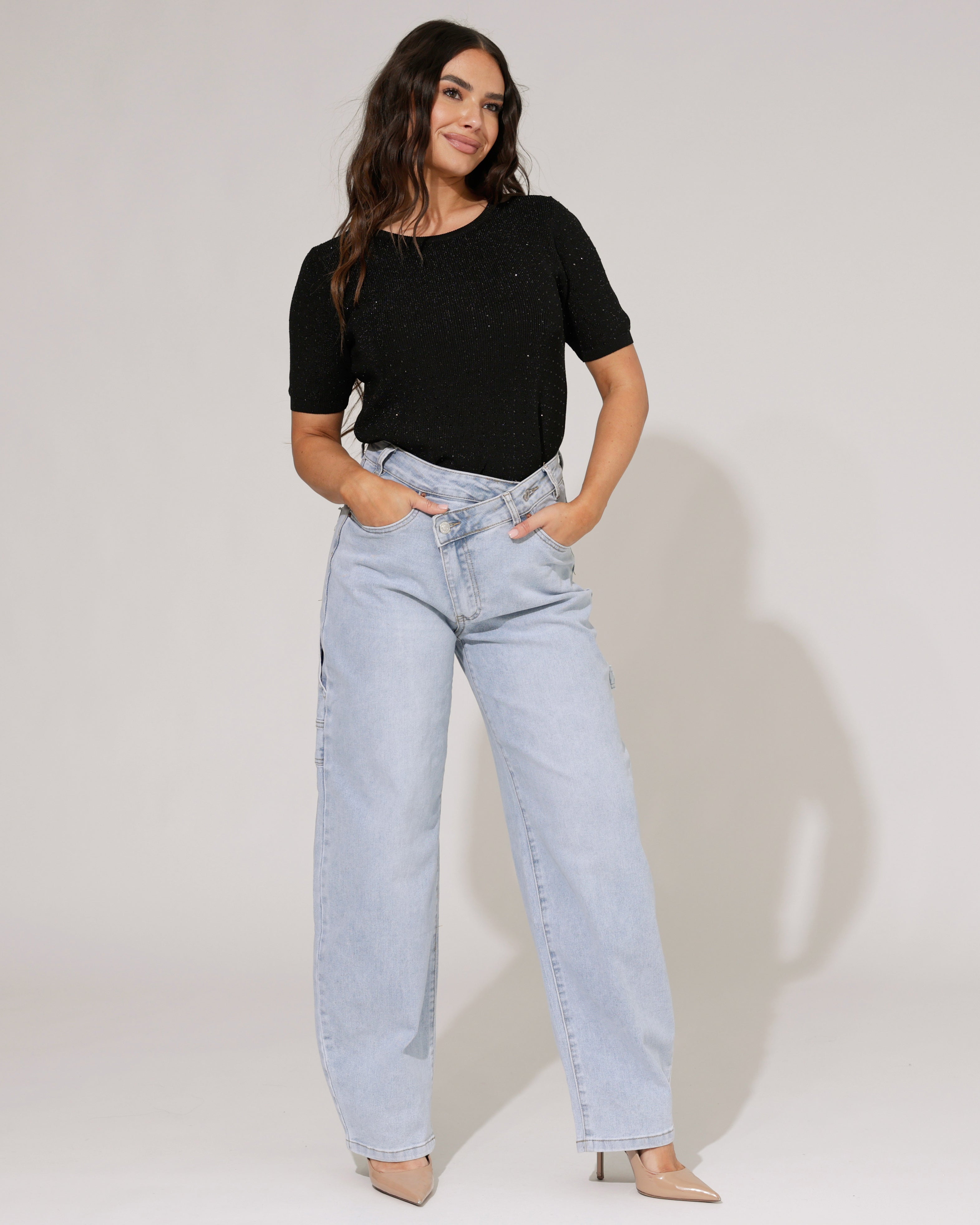 VS Miss | Wide barrel jeans Nila Blauw