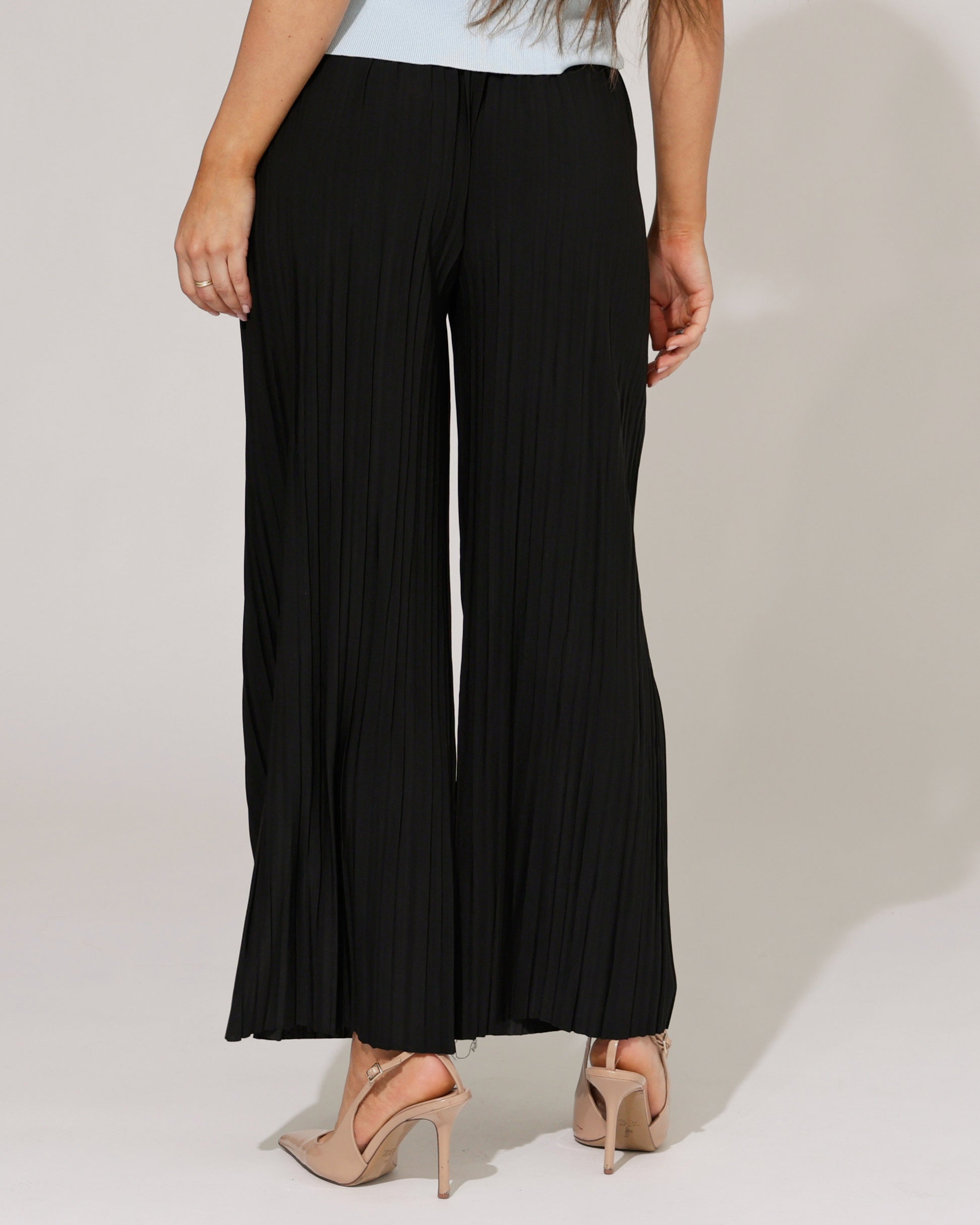 Plisse broek Noa Zwart