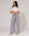 Plisse broek Noa Lichtgrijs