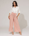 Plisse broek Noa Roze