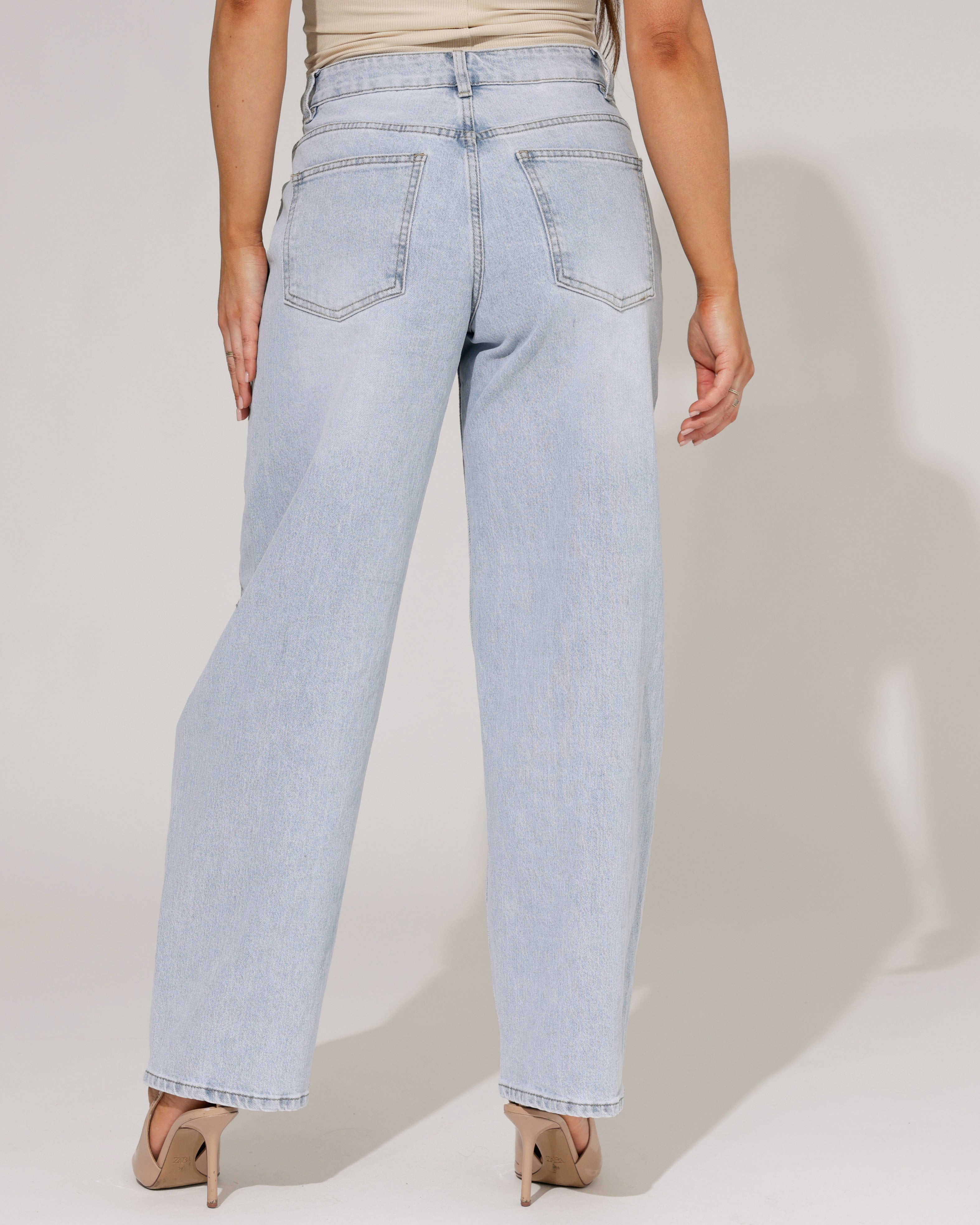 Laulia | Barrel jeans Babs Blauw