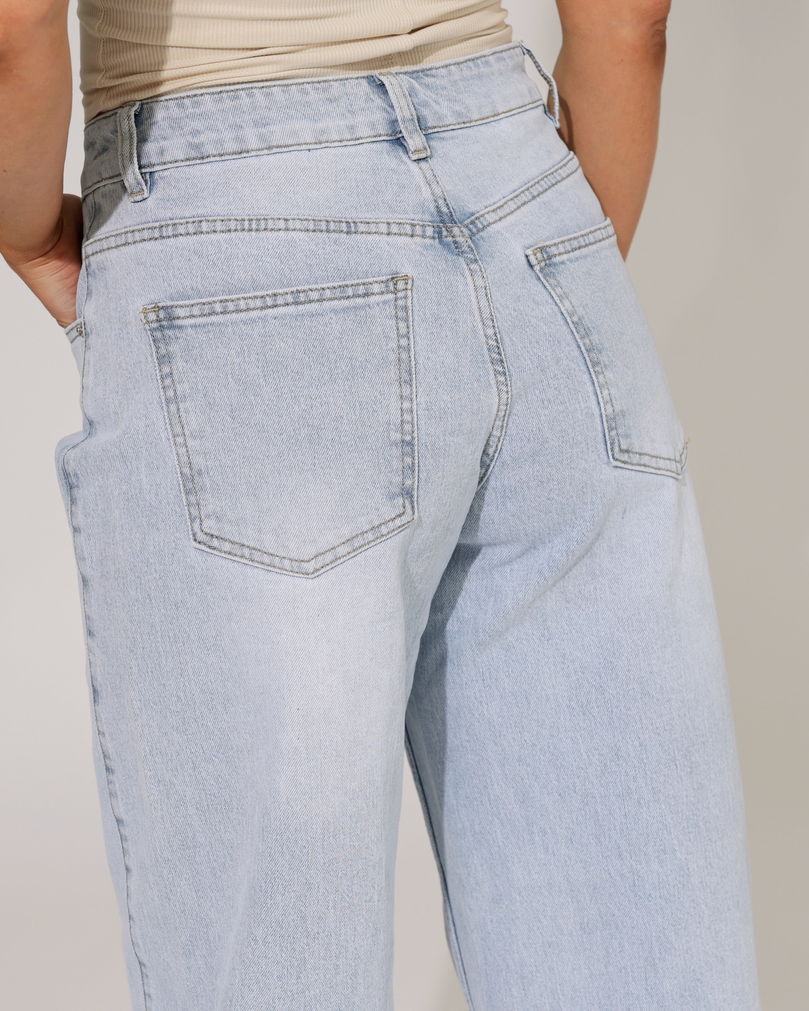 Laulia | Barrel jeans Babs Blauw