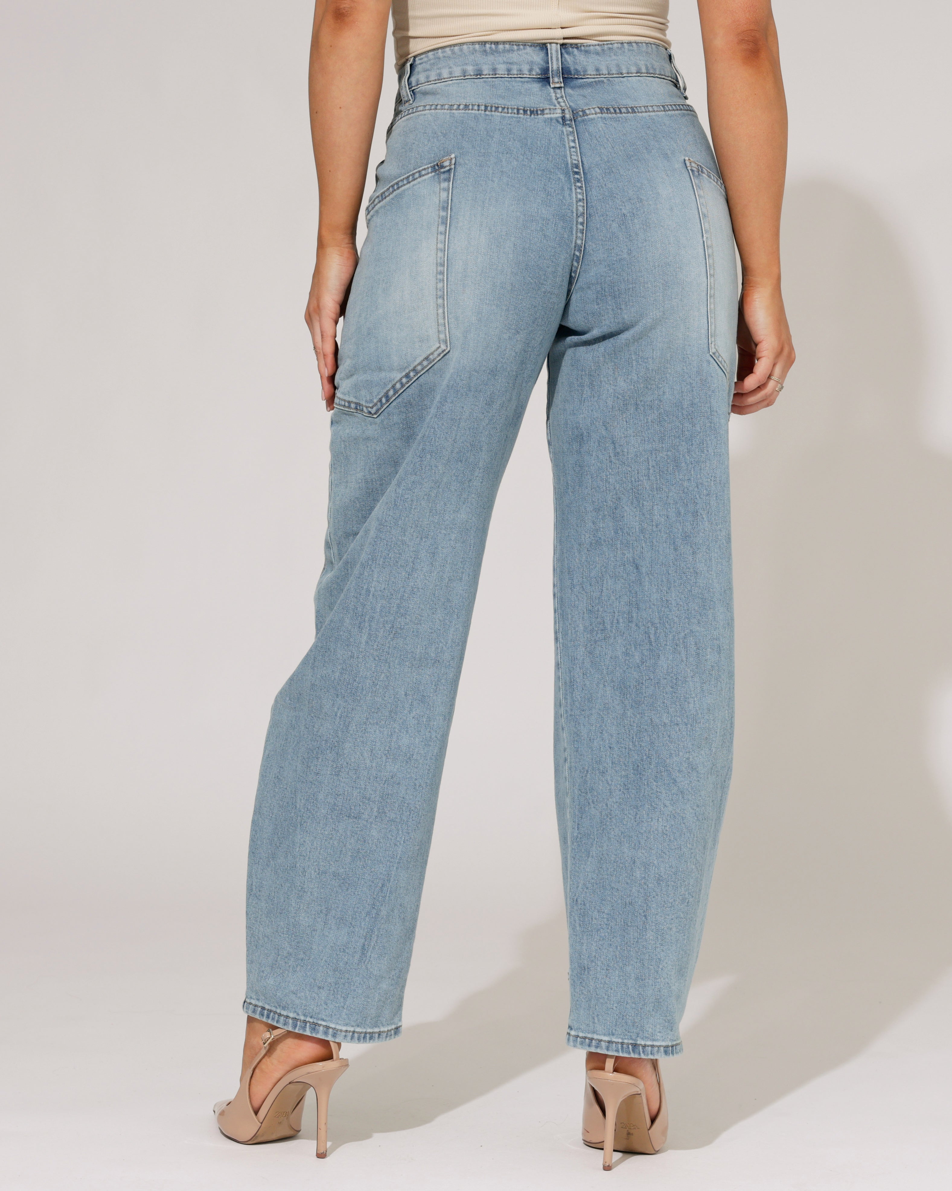 Laulia | Barrel jeans Mindey Blauw
