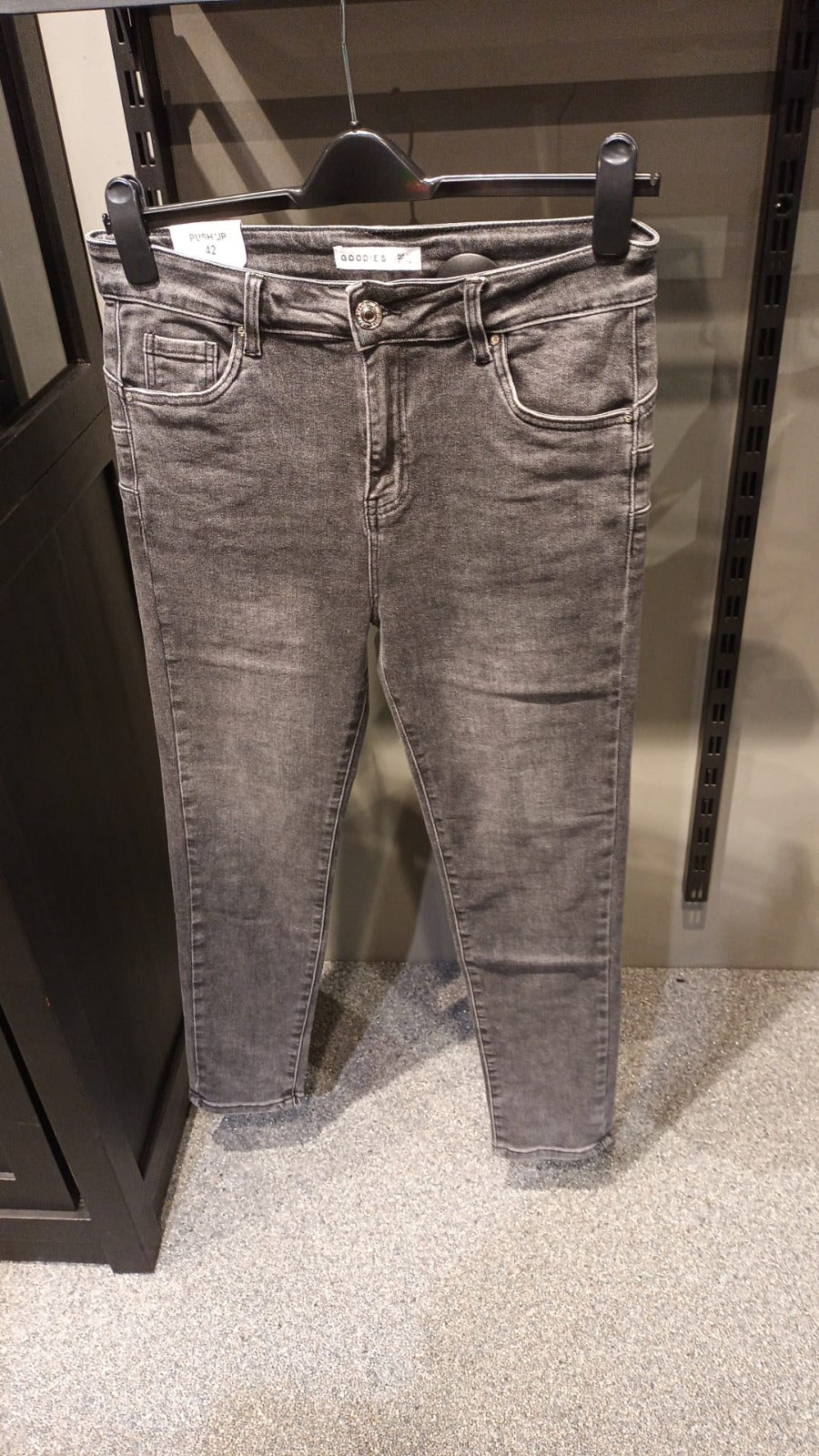 Goodies | Skinny jeans Anjee Donkergrijs