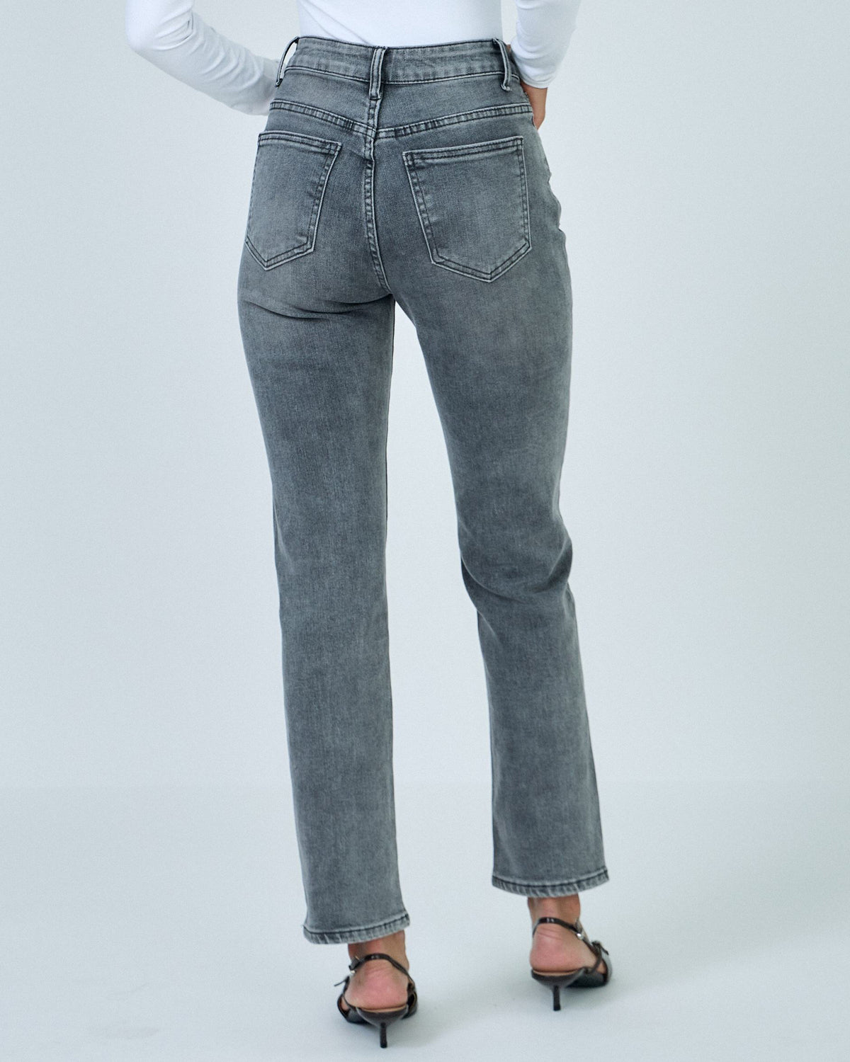 Ana & Lucy Straight jeans Elsa in grijs, extra aanzicht 2