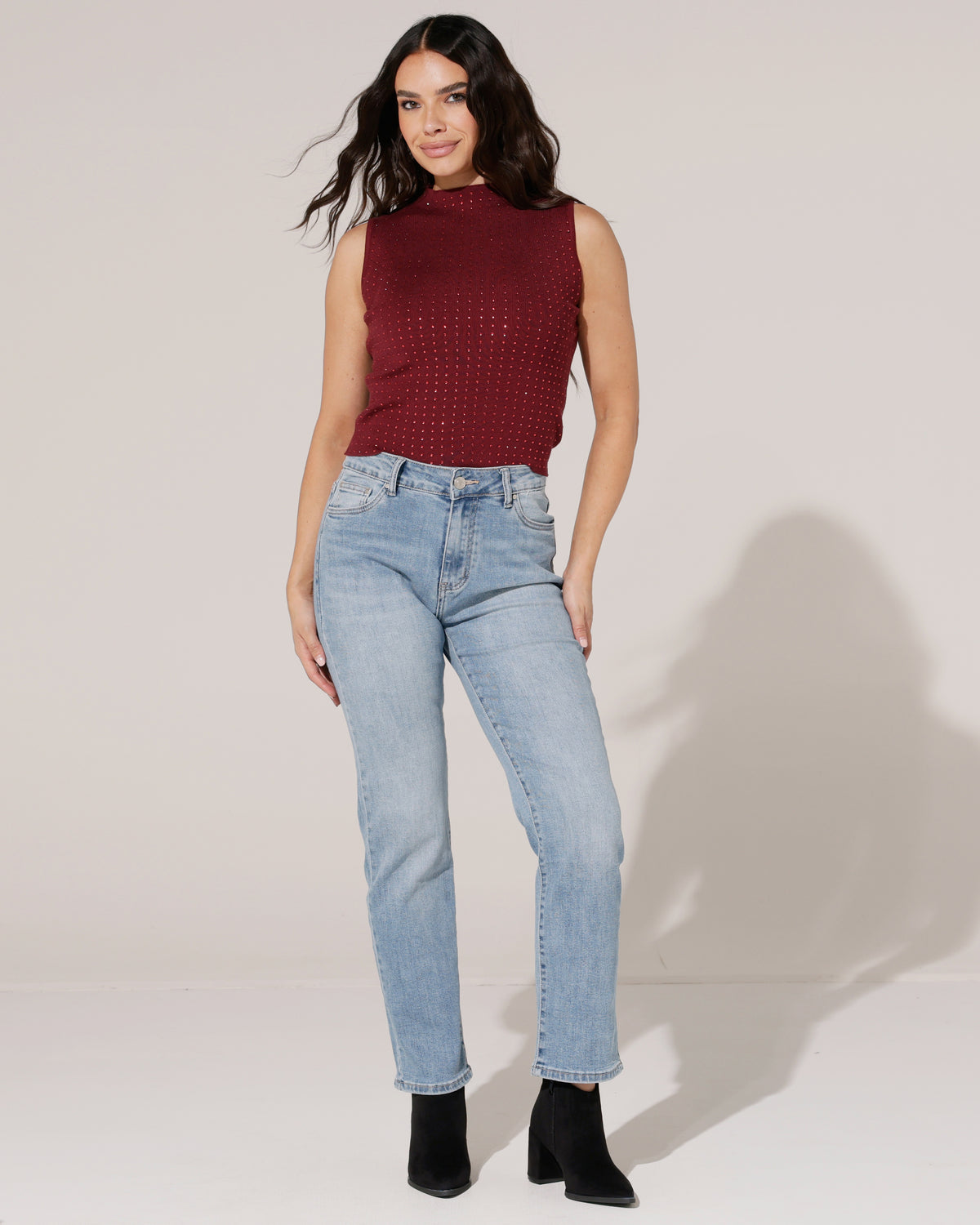 Ana & Lucy Straight jeans Elsa in lichtblauw