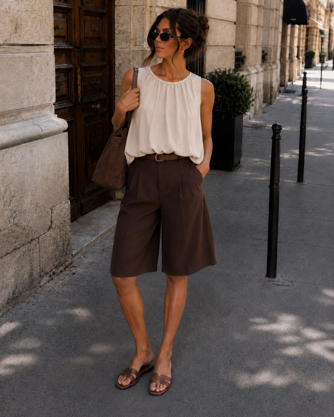 Ballon top Fenna Beige