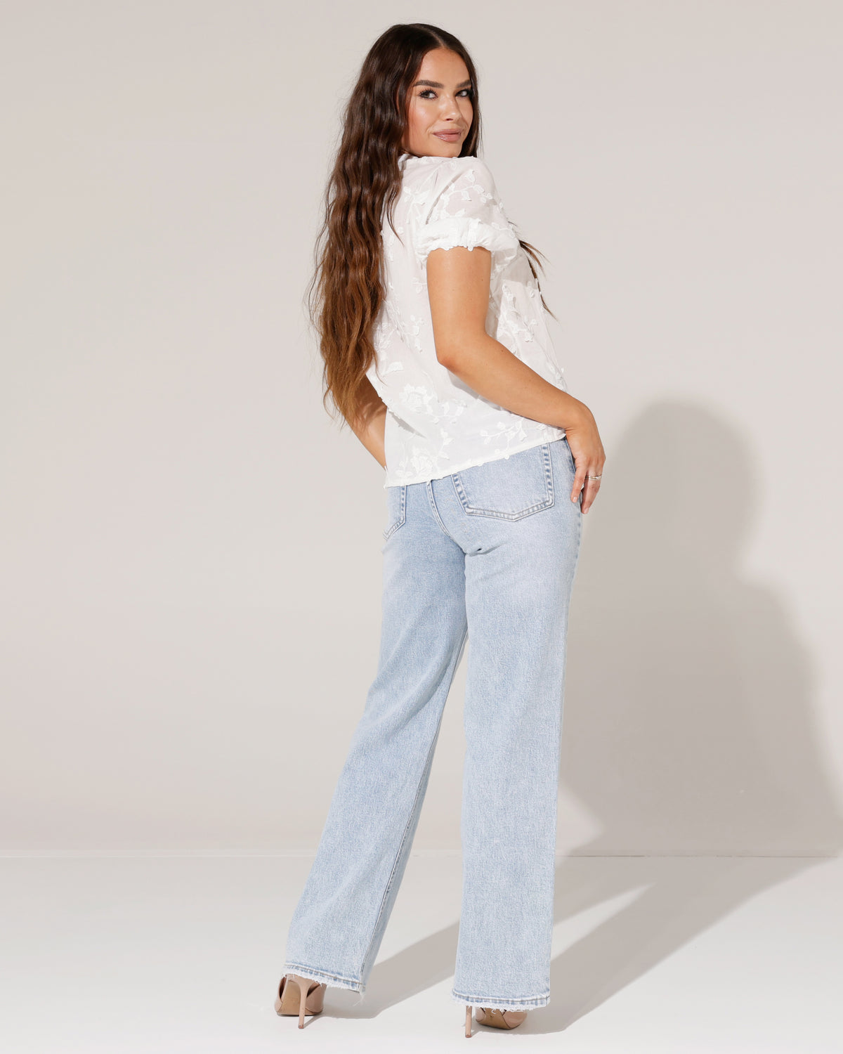 Blouse Doreen in wit, extra aanzicht 5
