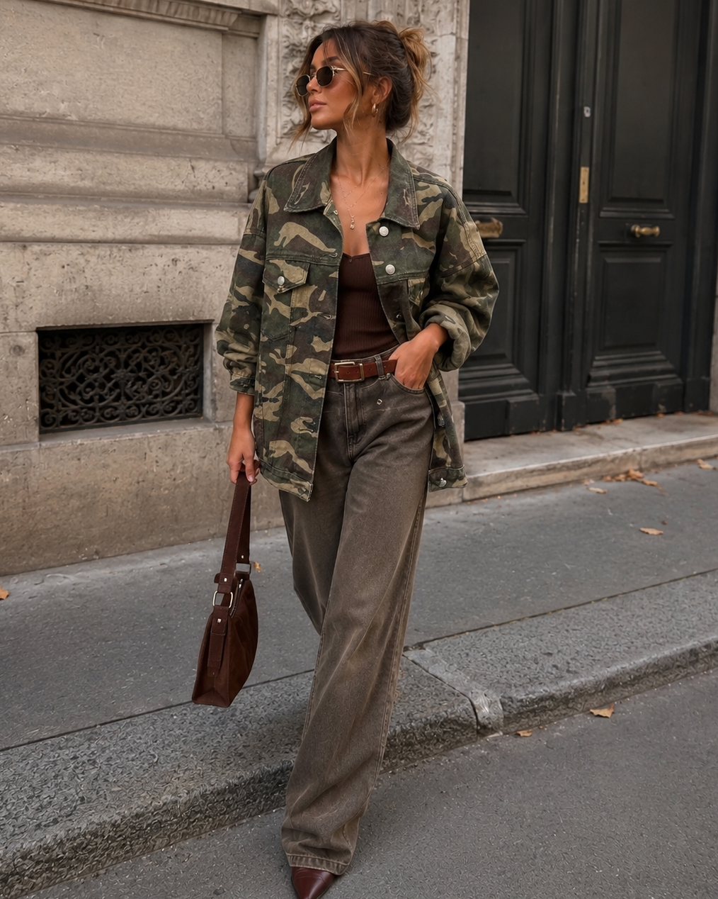 Camouflage spijkerjacket Mimi Camouflage