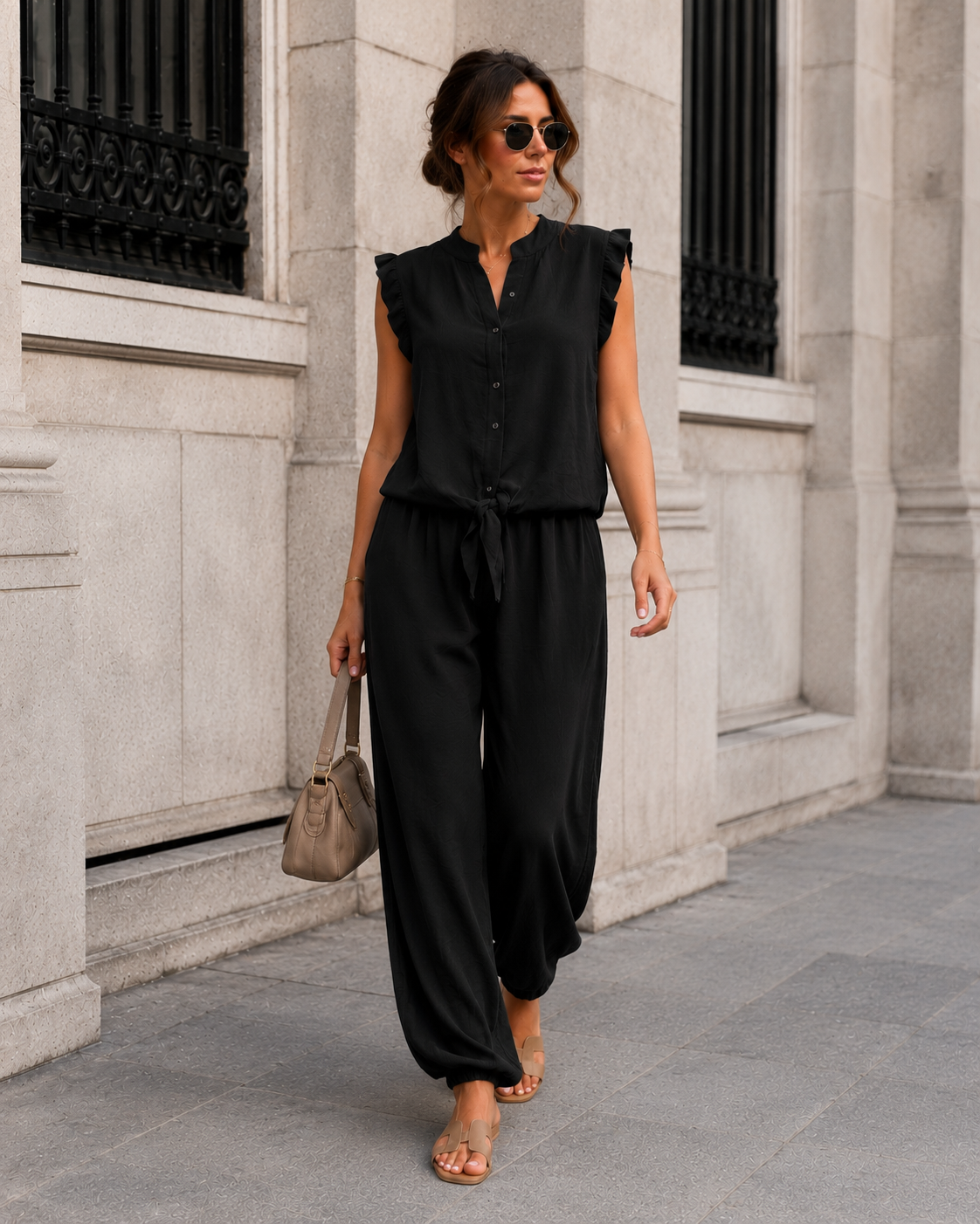 Co-ord set Lola in zwart, extra aanzicht 2