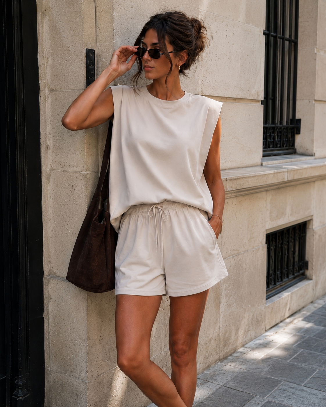 Co-ord set Venna in beige