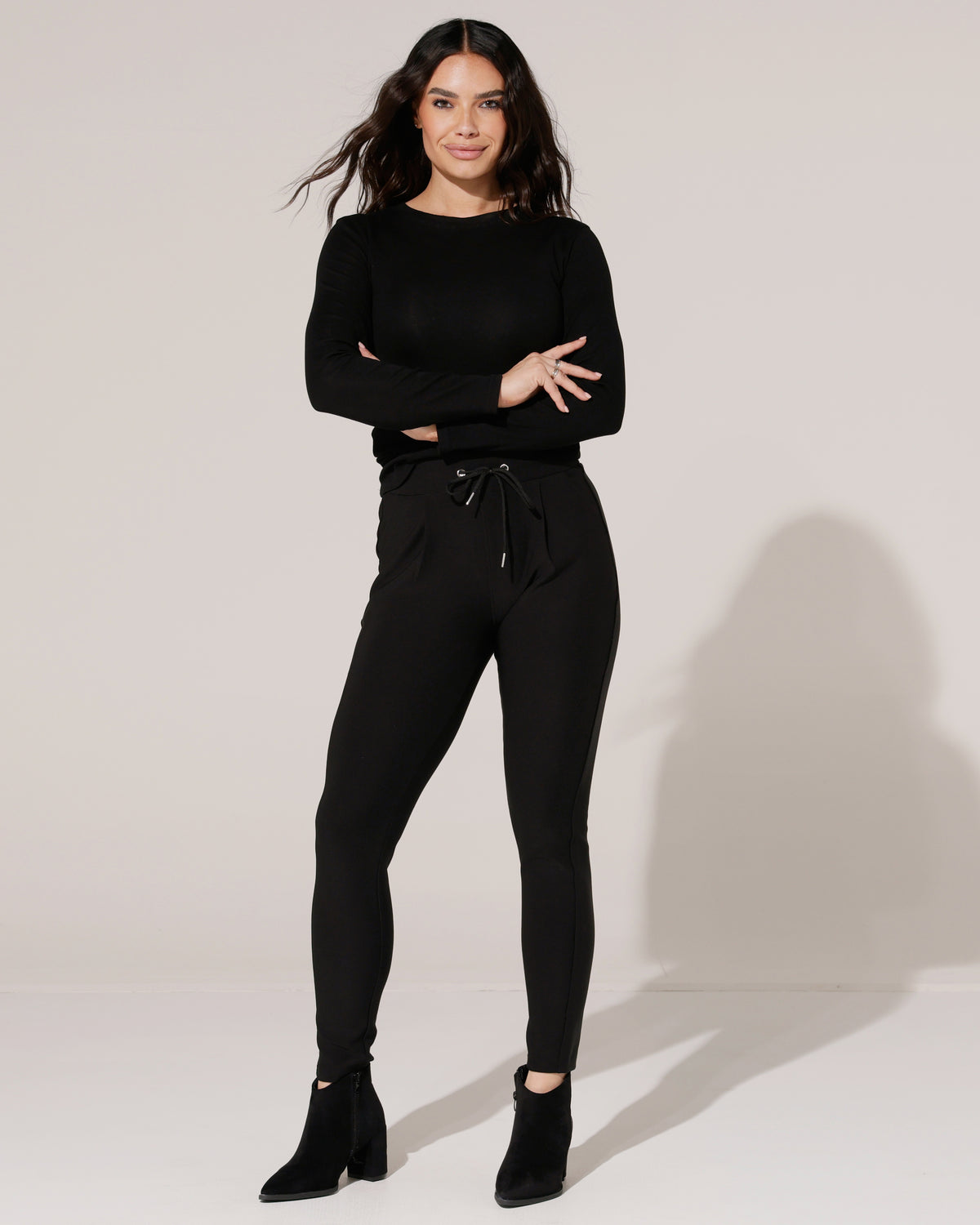 Comfort broek Nova in zwart, extra aanzicht 3