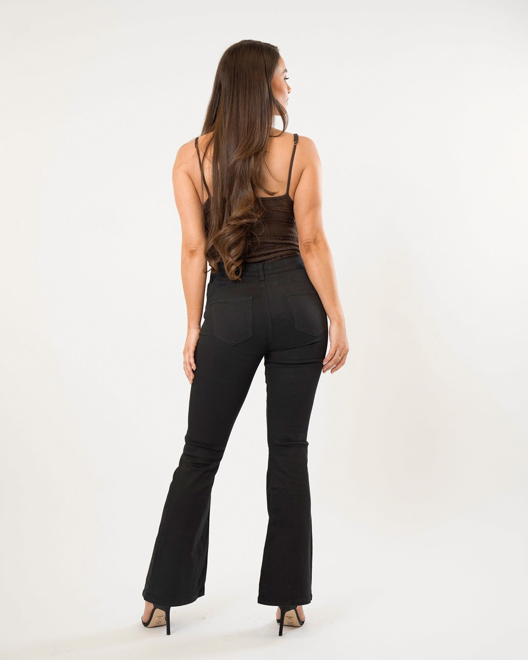 Goodies | Flared jeans Evey-1 Zwart