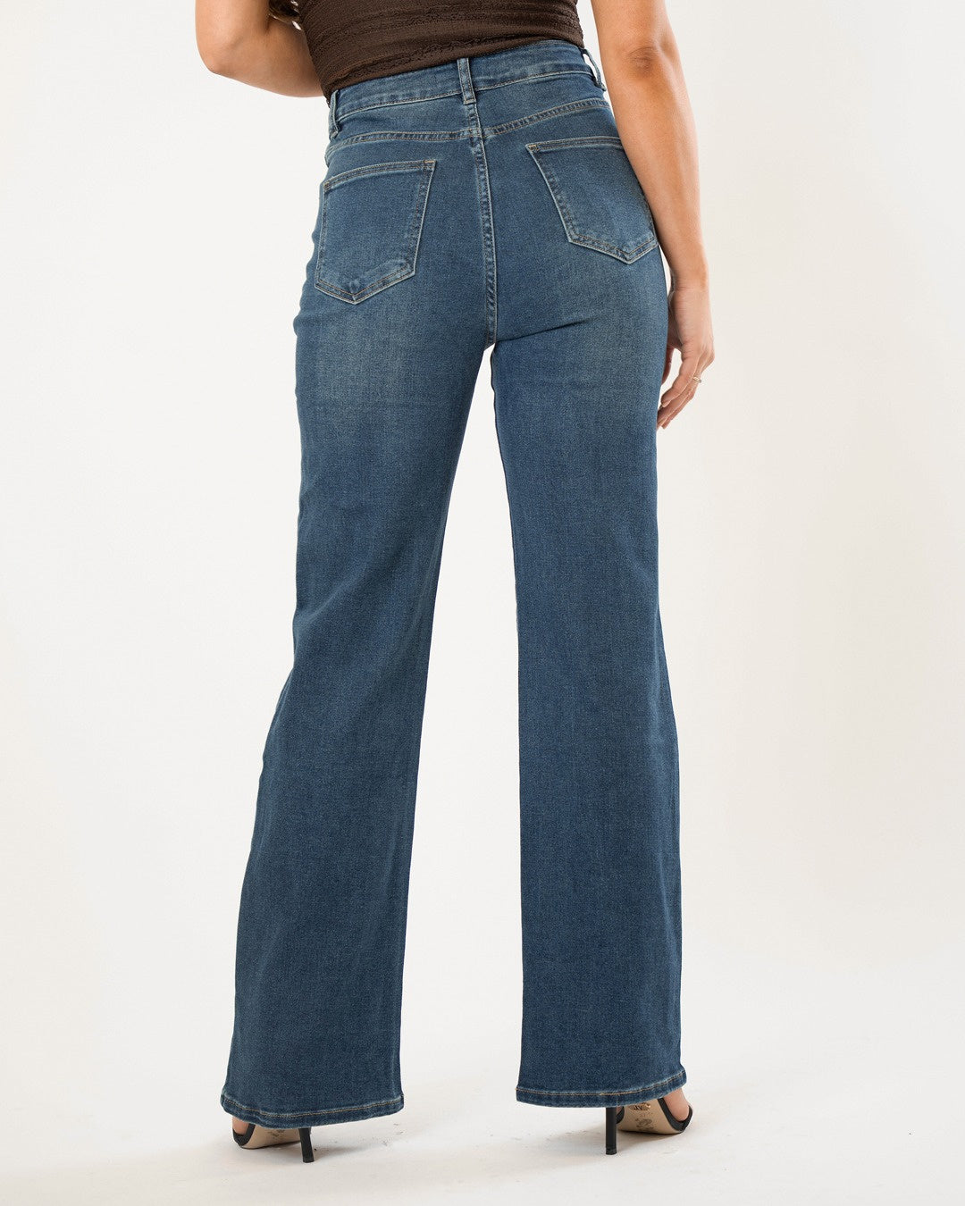 Norfy | Wide leg jeans Lotte Donkerblauw