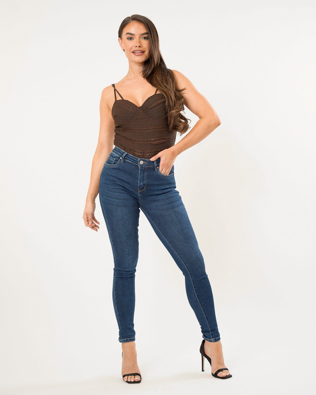 Redseventy | Skinny jeans Linney-15 Donkerblauw