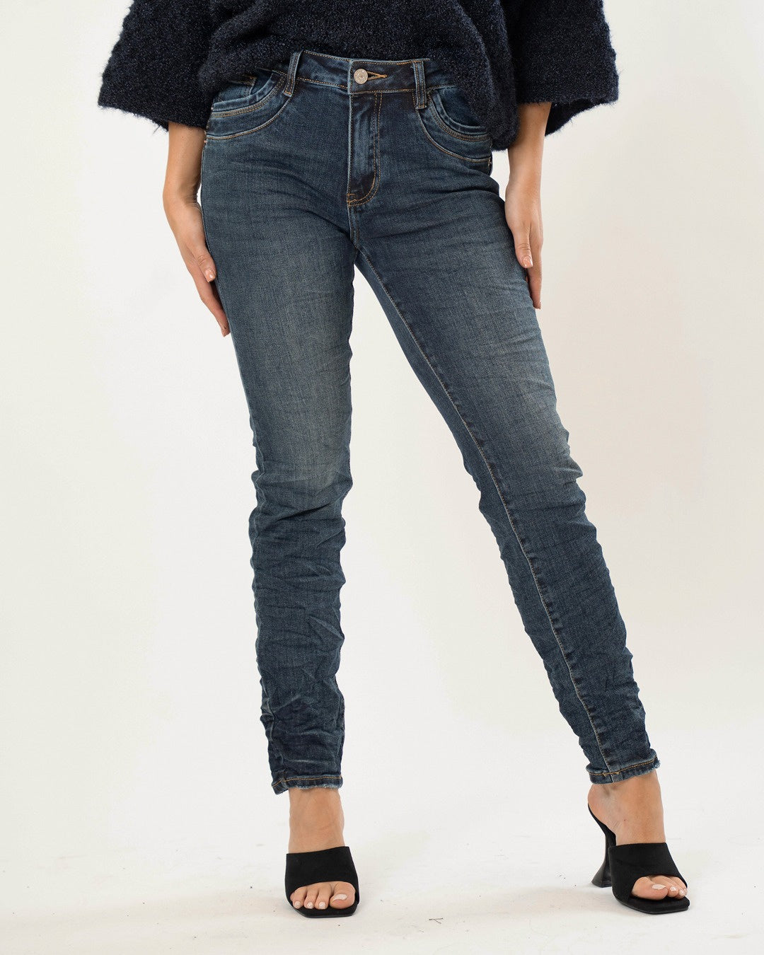 Jewelly | Skinny jeans (baggy) Yara Donkerblauw