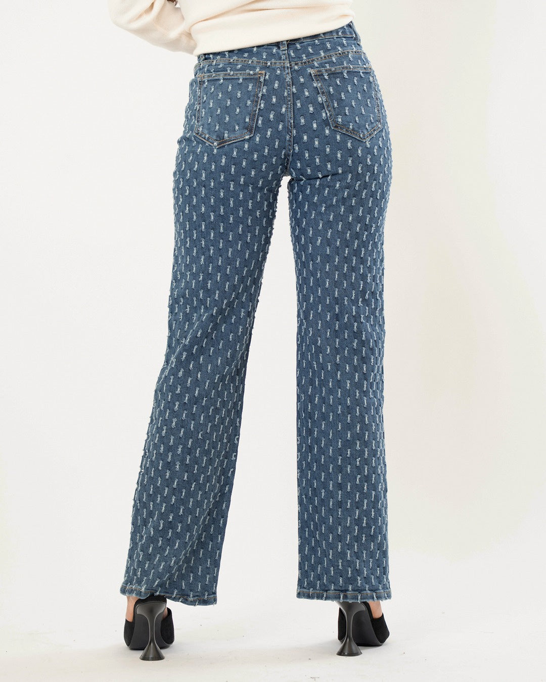 Hello Miss | Wide leg jeans Janey-10 Blauw