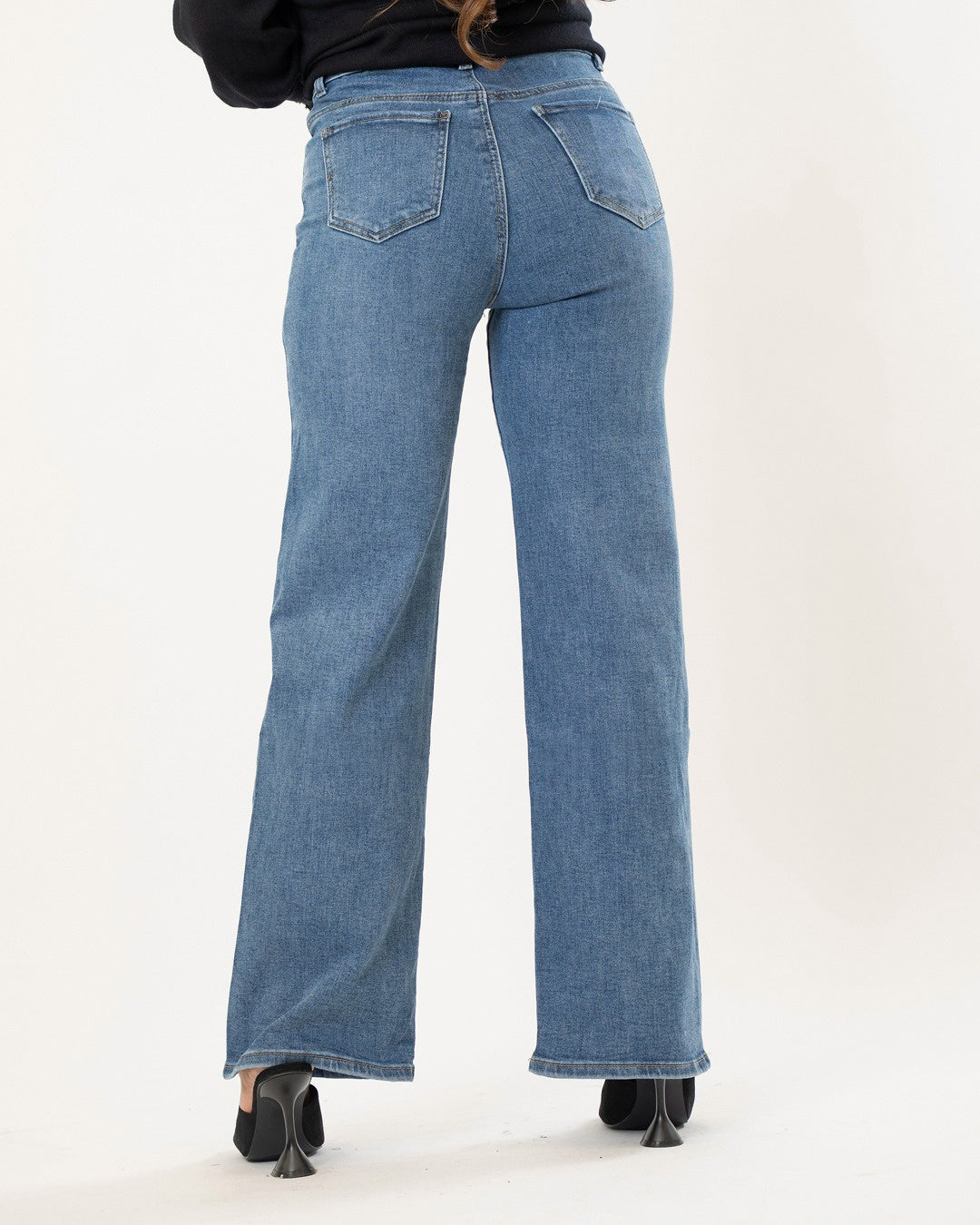 Goodies | Wide leg jeans Nena Blauw