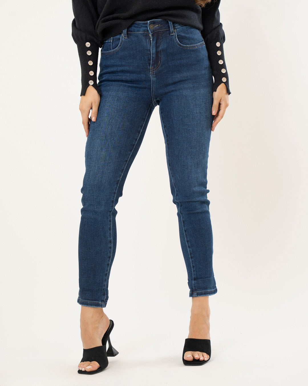 Hello Miss | Skinny jeans Noa-4 Donkerblauw