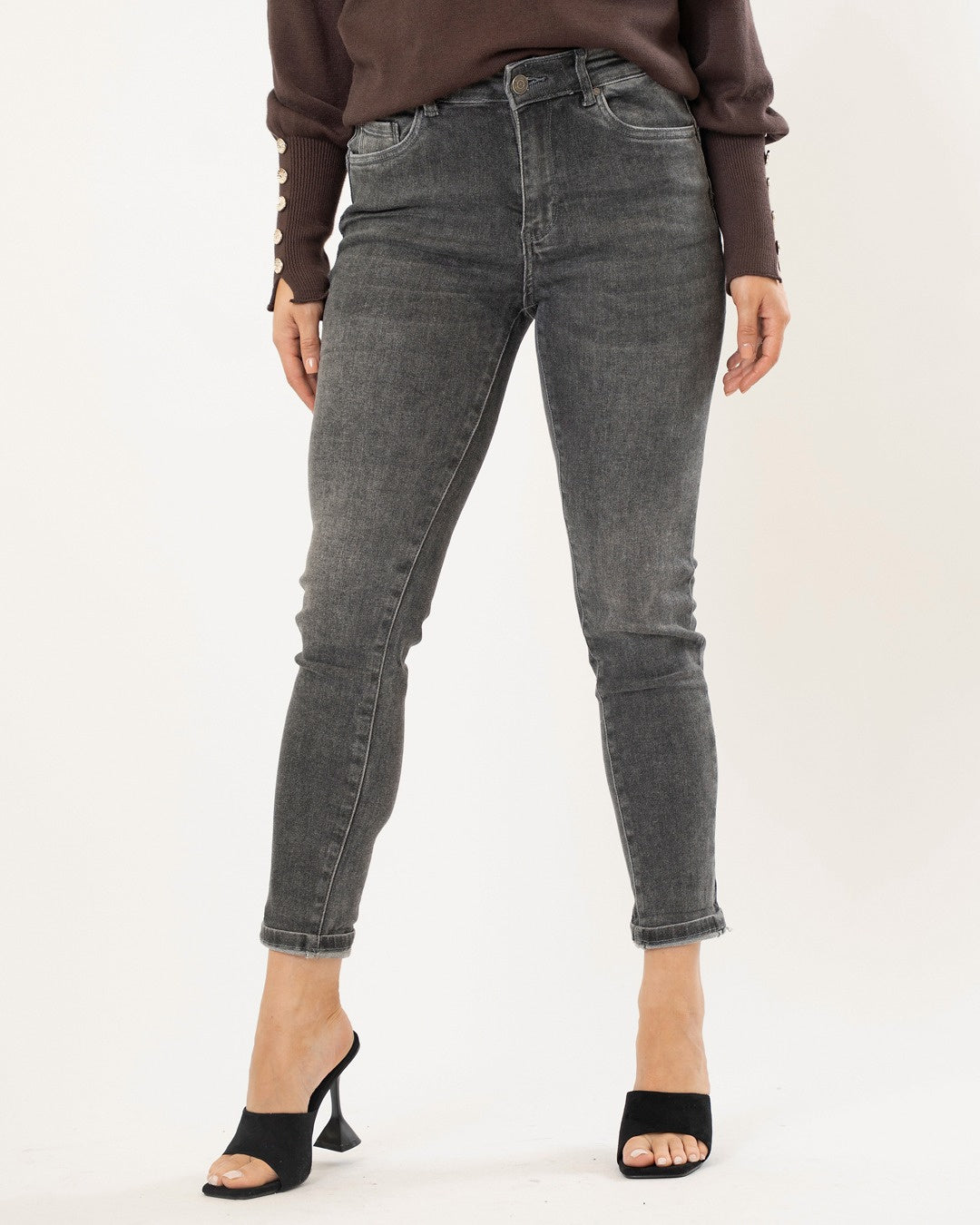 Redseventy | Mom jeans Kim-11 Grijs