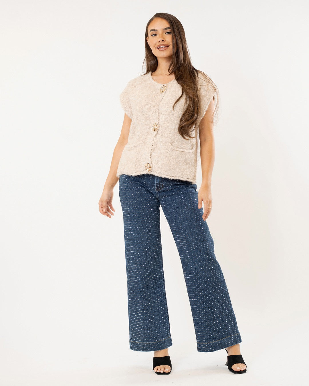 Miss Bon | Wide leg jeans Rilley Blauw