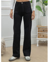 Folyrose | Wide leg jeans Elles-A Zwart