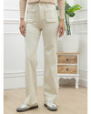 Folyrose | Wide leg jeans Elles-C Beige