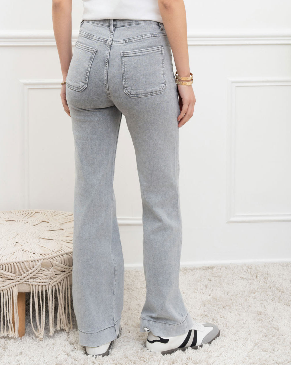 Folyrose Wide leg jeans Jana-S in grijs, extra aanzicht 2