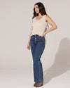 Folyrose | Wide leg jeans Mika-D Donkerblauw