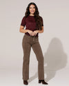 Folyrose | Wide leg jeans Mika-I3 Bruin