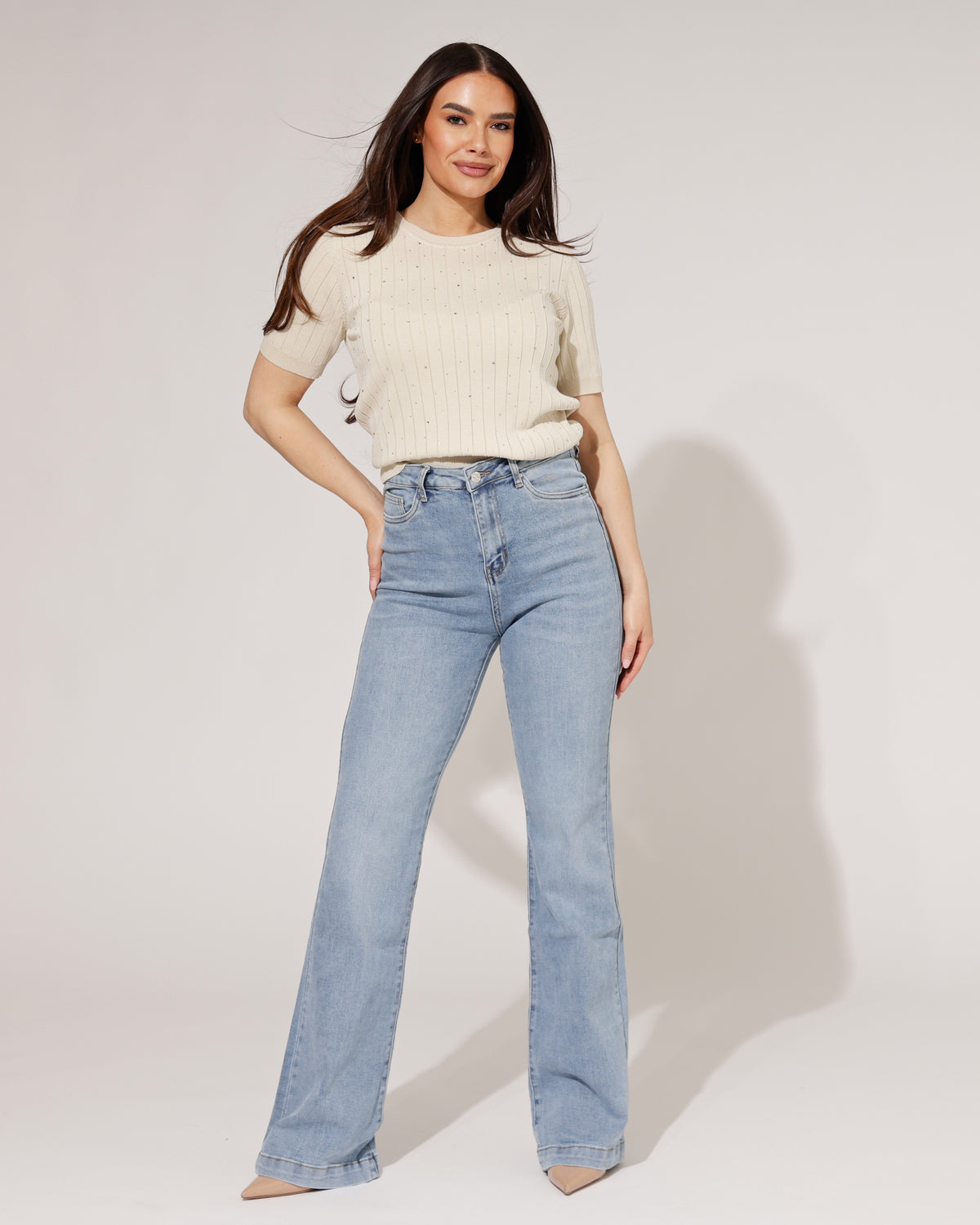 Goodies Flared jeans TALL Luce in lichtblauw