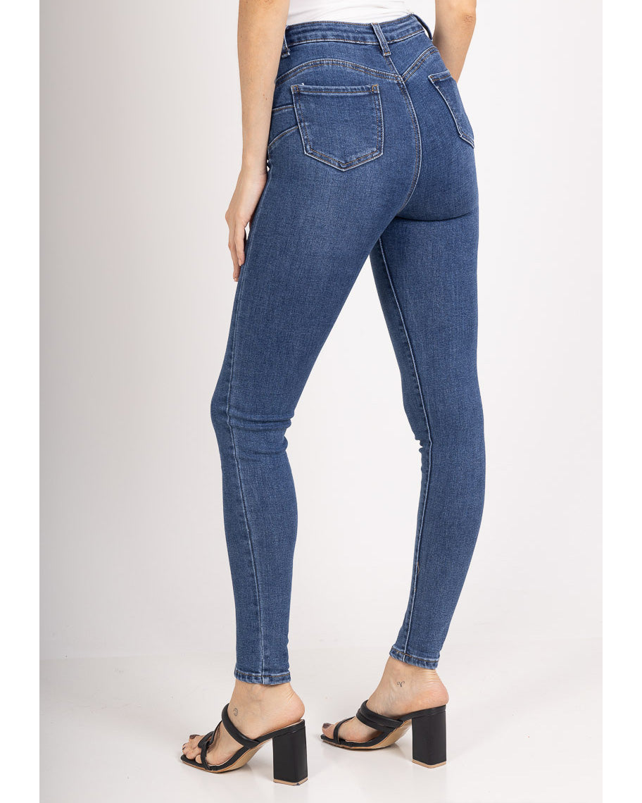 Goodies Skinny jeans Jola in donkerblauw, extra aanzicht 3