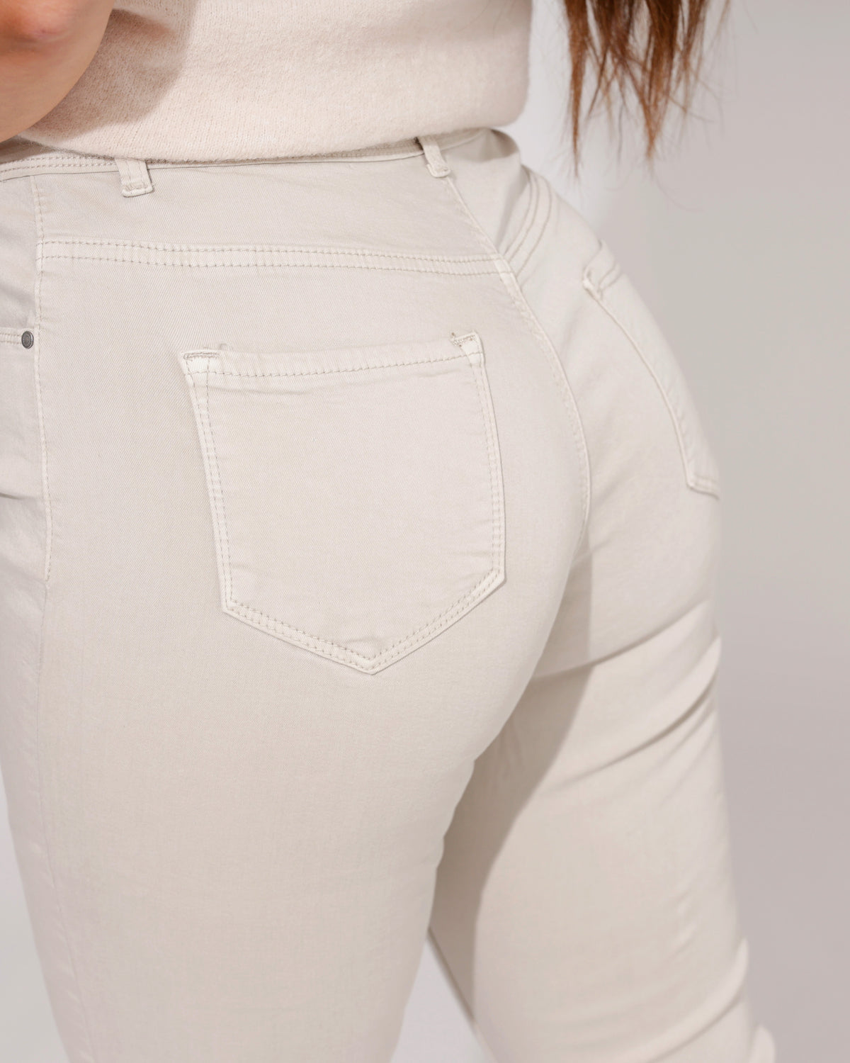 Goodies Skinny jeans Lou-12 in beige, extra aanzicht 4