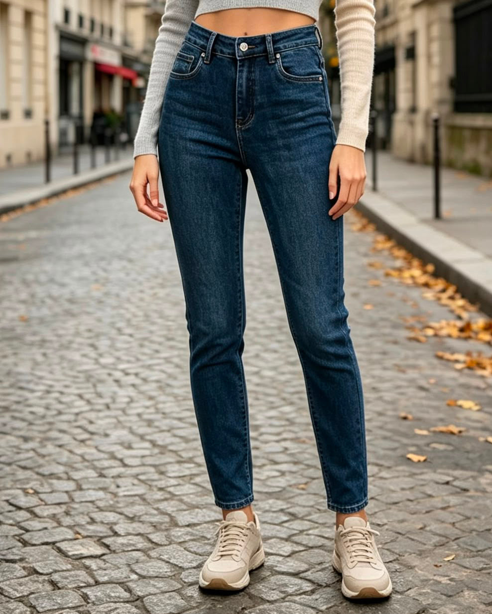 Goodies Skinny jeans Wendey in donkerblauw