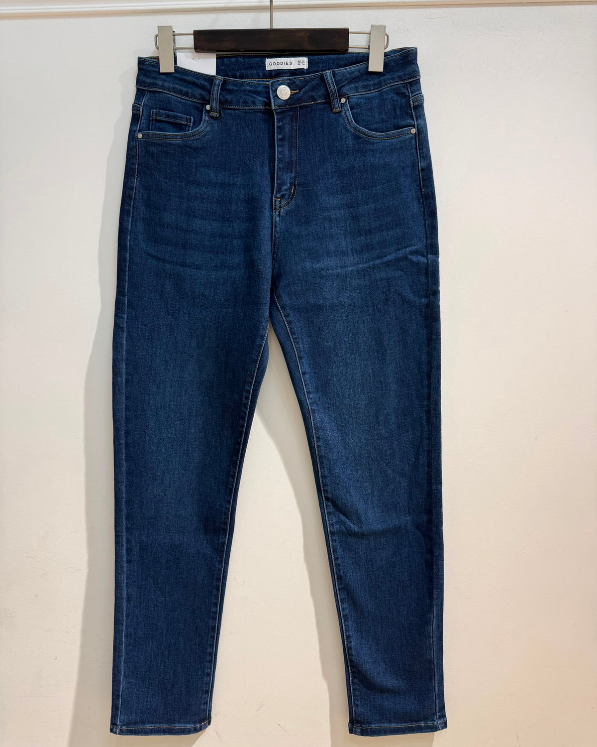 Goodies Skinny jeans Wendey in donkerblauw, extra aanzicht 3