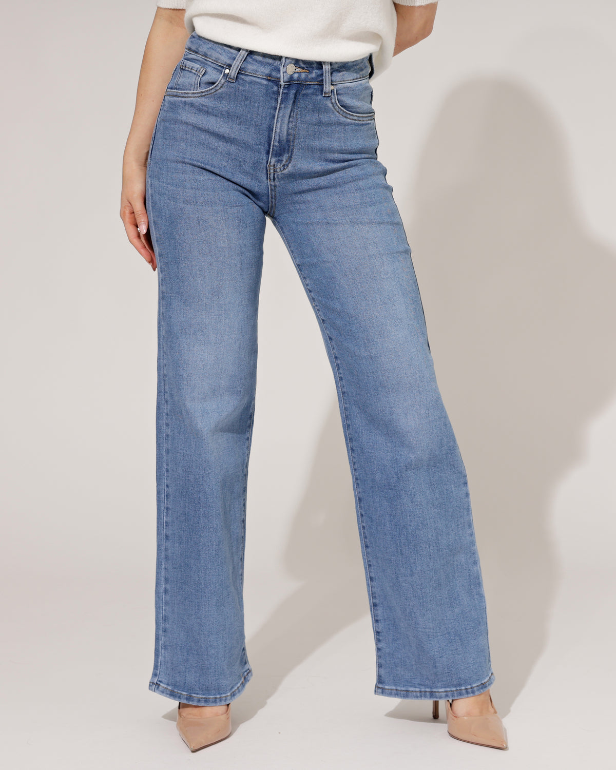 Goodies Wide leg jeans Izzey in blauw
