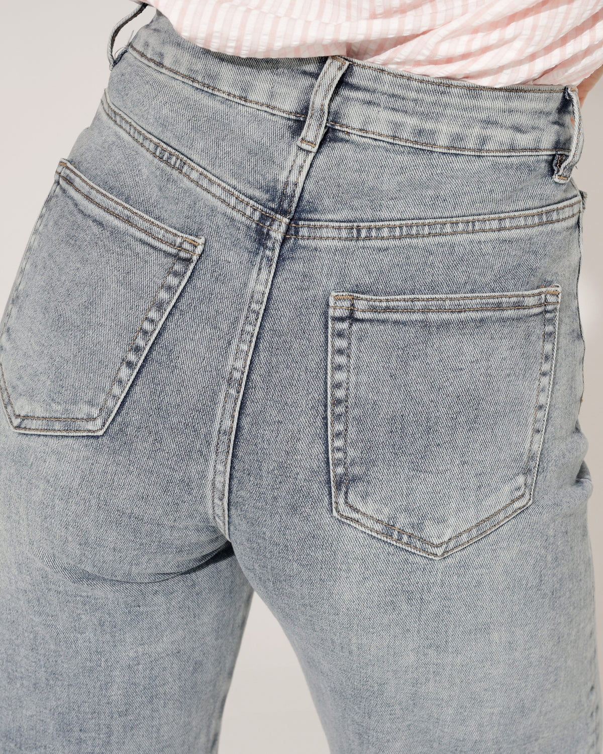 Hello Miss Barrel jeans Savvy-3 in blauw, extra aanzicht 4