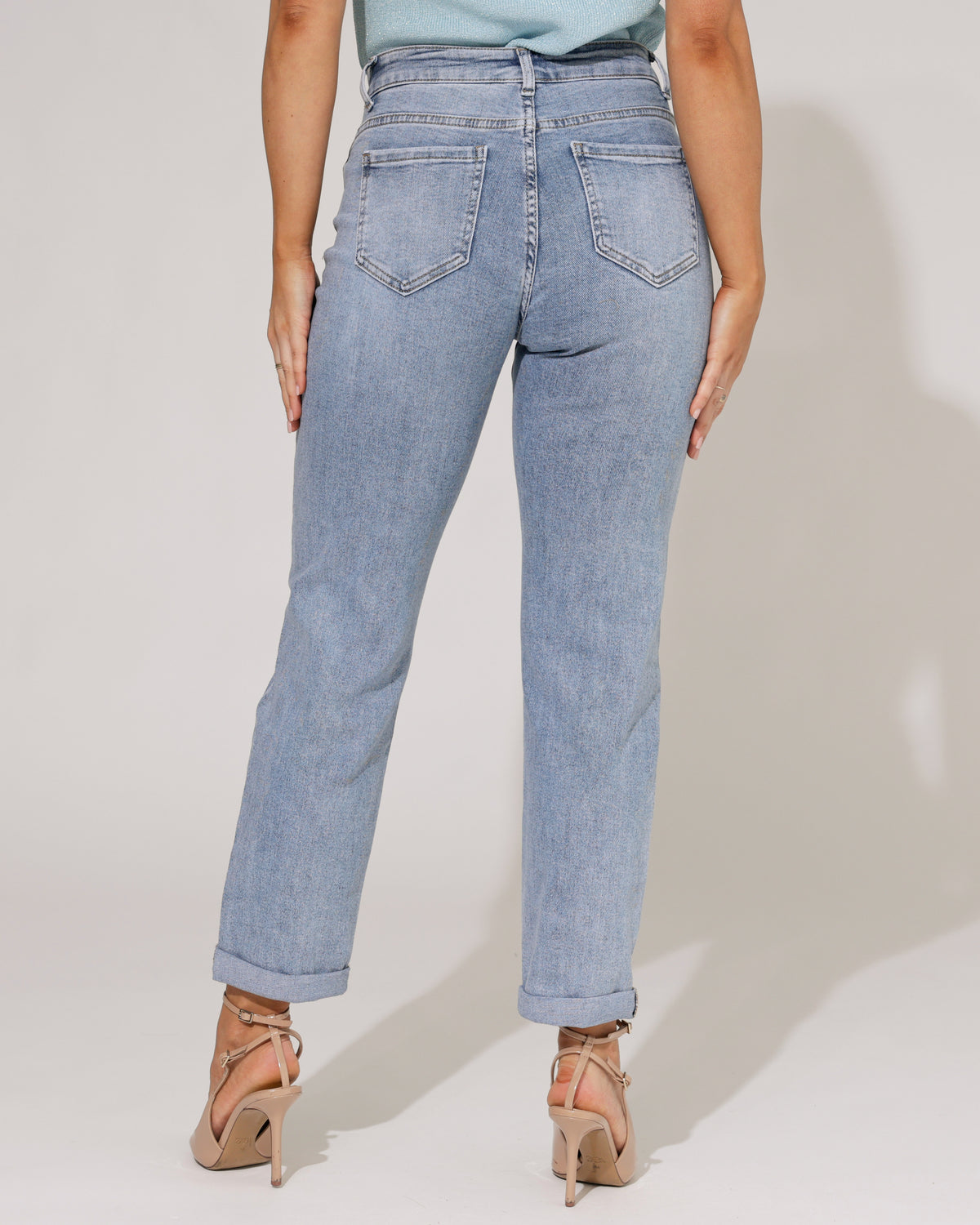 Hello Miss Mom jeans strass Senny in blauw, extra aanzicht 6