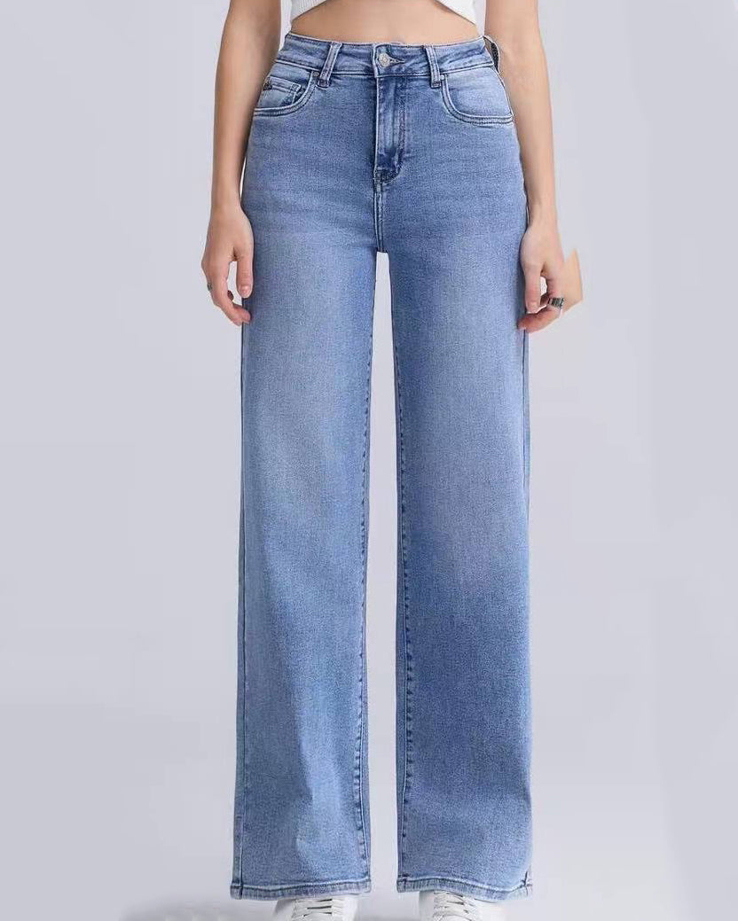 Hello Miss Wide leg jeans Liz-7 in blauw