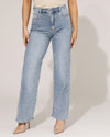 Hello Miss | Wide leg jeans Tess-3 Lichtblauw