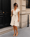Overslag jurk Kailey Beige