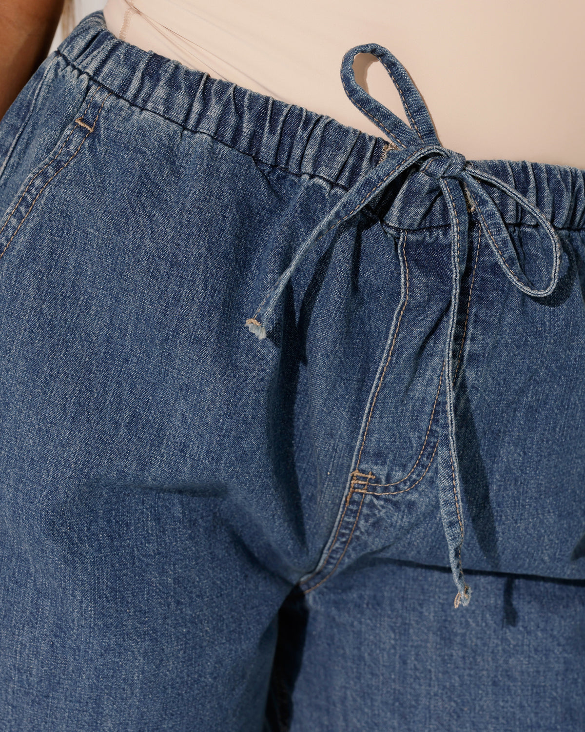 Laulia Denim short Chloe in blauw, extra aanzicht 2