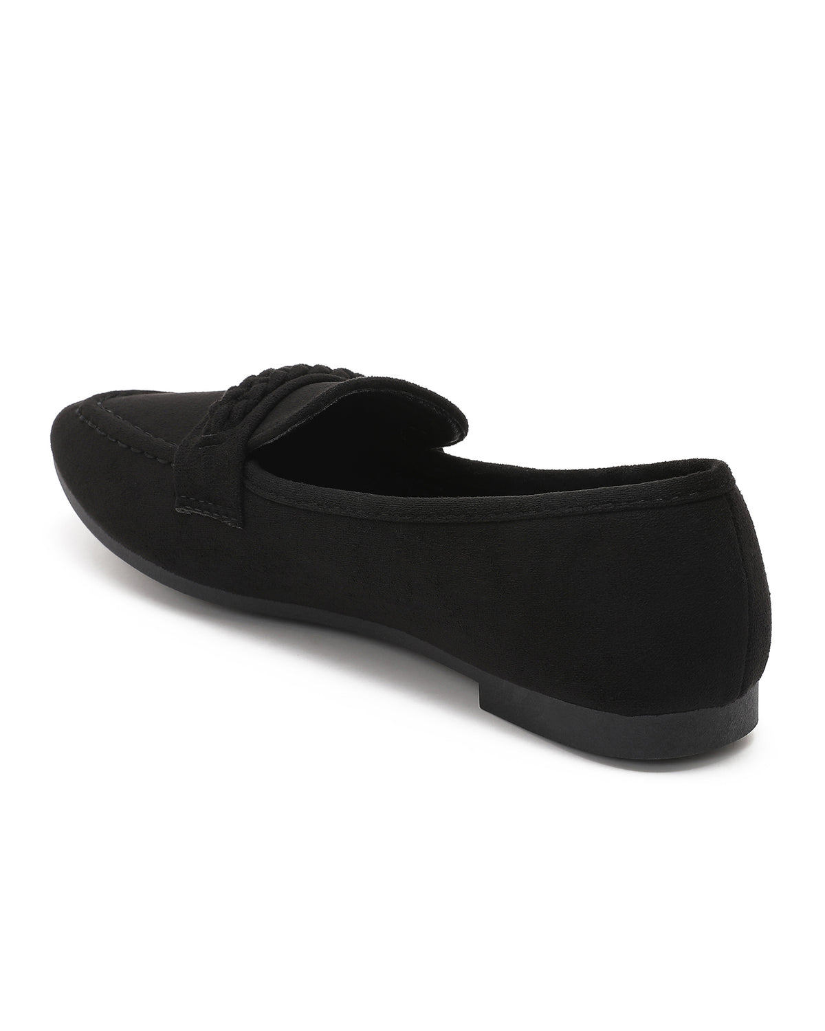 Loafer met vlechtdetail Evi in zwart, extra aanzicht 5