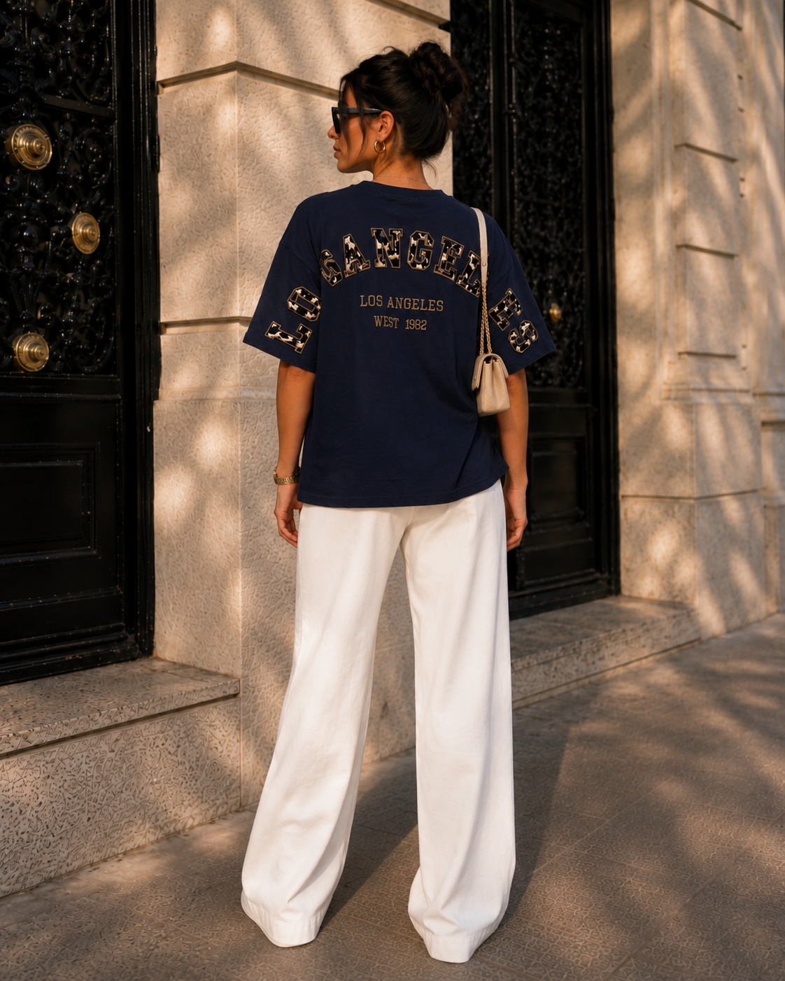 T-shirt Los Angeles Donkerblauw