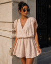 Mouwloze jurk Tracey Beige