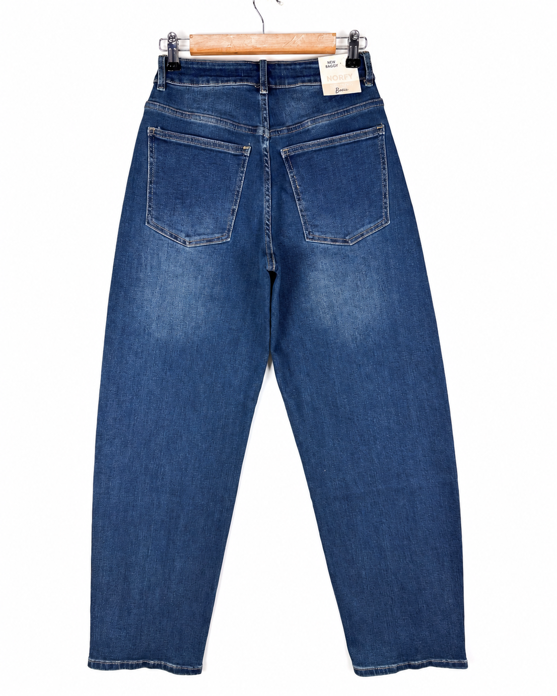 Norfy Baggy ballon jeans Gigi in donkerblauw, extra aanzicht 2